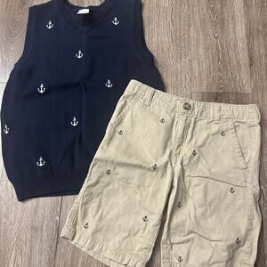 Gymboree Boys 10/12 Anchor Outfit | Easter, Church, Dress-Up | EUC